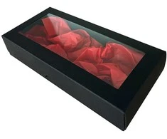 Dovanų dėžutė, juoda 200x90x30mm