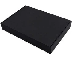 Dovanų dėžutė marškinėliams, juoda 328x240x47mm