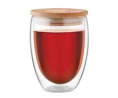Dvigubo stiklo puodelis "Gražios dienos, Mamyte", 350ml