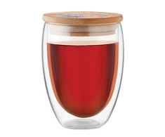 Dvigubo stiklo puodelis "Gražios dienos, mano Meile", 350ml
