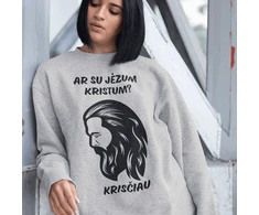 Džemperis "Ar su Jėzum kristum?" (be kapišono)