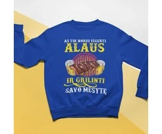 Džemperis "Aš tik noriu išgerti ir grilinti" (be kapišono)