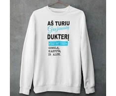 Džemperis "Aš turiu gražiausią dukterį" (be kapišono)