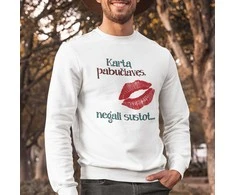 Džemperis "Kartą pabučiavęs..." (be kapišono)