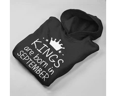 Džemperis "Kings are born" su Jūsų pasirinktu mėnesiu