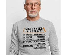 Džemperis "Mechaniko kainoraštis" (be kapišono)