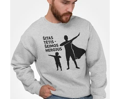 Džemperis "Šeimos herojus" (be kapišono)