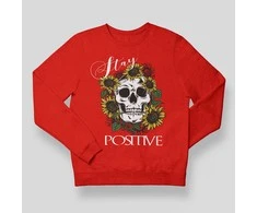 Džemperis "Stay positive" (be kapišono)