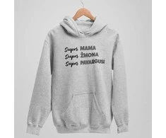 Džemperis "Super mama apibūdinimas"