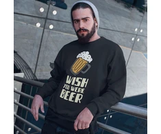 Džemperis "Wish you were beer" (be kapišono)