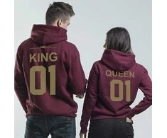 Džemperių komplektas "KING &amp; QUEEN" su pasirinktais skaičiais