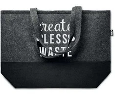 Eko-veltinio pirkinių krepšys "Create less waste"