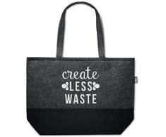 Eko-veltinio pirkinių krepšys "Create less waste"