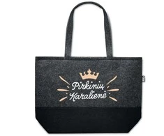 Eko-veltinio pirkinių krepšys "Pirkinių karalienė"