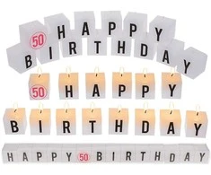 Gimtadienio žvakučių rinkinys "50"