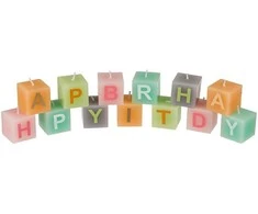 Gimtadienio žvakučių rinkinys "HAPPY BIRTHDAY"
