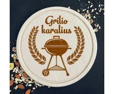 Graviruota apvali pjaustymo lentelė "Grilio karalius"