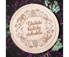 Graviruota apvali pjaustymo lentelė "Tikėkite Kalėdų stebuklu"