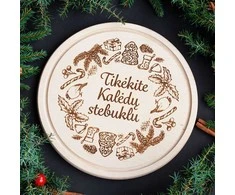 Graviruota apvali pjaustymo lentelė "Tikėkite Kalėdų stebuklu"