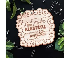 Graviruota medinė lentelė "Kad verslas klestėtų"