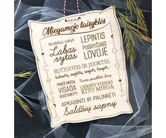 Graviruota medinė lentelė "Miegamojo taisyklės"