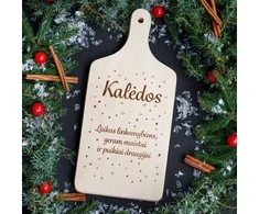 Graviruota medinė pjaustymo lentelė "Laikas Kalėdoms"