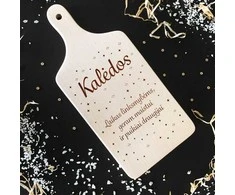 Graviruota medinė pjaustymo lentelė "Laikas Kalėdoms"