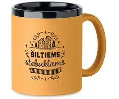 Graviruotas puodelis "Šiltiems stebuklams"