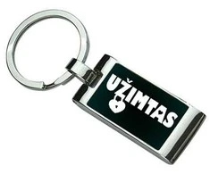 Graviruotas raktų pakabukas "Užimtas"