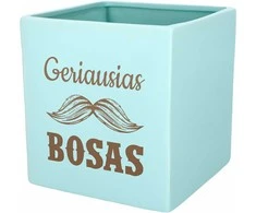 Graviruotas vazonas "Geriausias bosas"