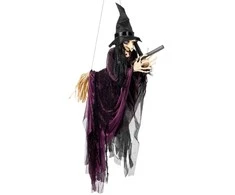 Kabanti dekoracija "Flying witch" (65cm)