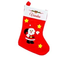 Akson Kalėdinė kojinė "SANTA" su Jūsų pasirinktu vardu