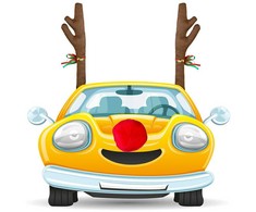GoDan Kalėdinis automobilio rinkinys "Ragai ir nosis"