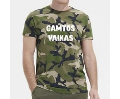 Kamufliažiniai marškinėliai "Gamtos vaikas"