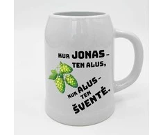 Keramikinis bokalas "Kur Jonas, ten šventė"