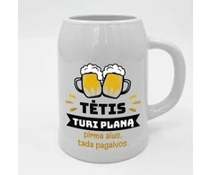 Keramikinis bokalas "Tėtis turi planą"