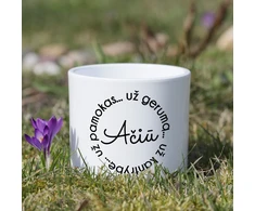 Keramikinis vazonas "Ačiū mokytojui"