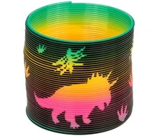 Klasikinis žaislas "Spyruoklė - dinozauras" (skersmuo 6,5cm)