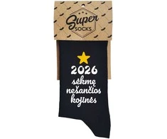 Kojinės "2026 metais sėkmę nešančios kojinės"