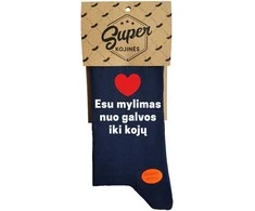 Kojinės "Esu mylimas nuo galvos iki kojų"
