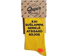 Kojinės "Kai sušlampa gerklė arba kojos"