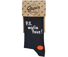 Kojinės "P.S. myliu tave!"