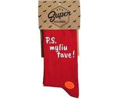 Kojinės "P.S. myliu tave!"