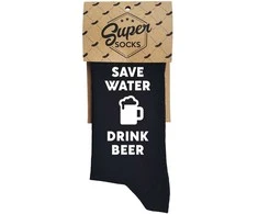Kojinės "Save water - drink beer"