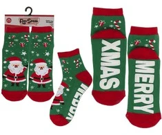 Kojinės su neslystančiu padu "Merry XMas"