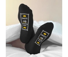 Kojinės su spauda ant padų "Dad's only matching socks"