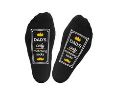 Kojinės su spauda ant padų "Dad's only matching socks"