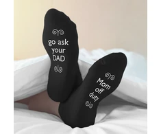 Kojinės su spauda ant padų "Mom off duty"