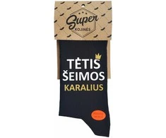 Kojinės "Tėtis šeimos karalius"