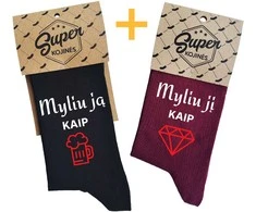 Kojinių komplektas porai "Alus + deimantas"